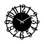 Wallity Reloj de Pared Decorativo de Metal Negro